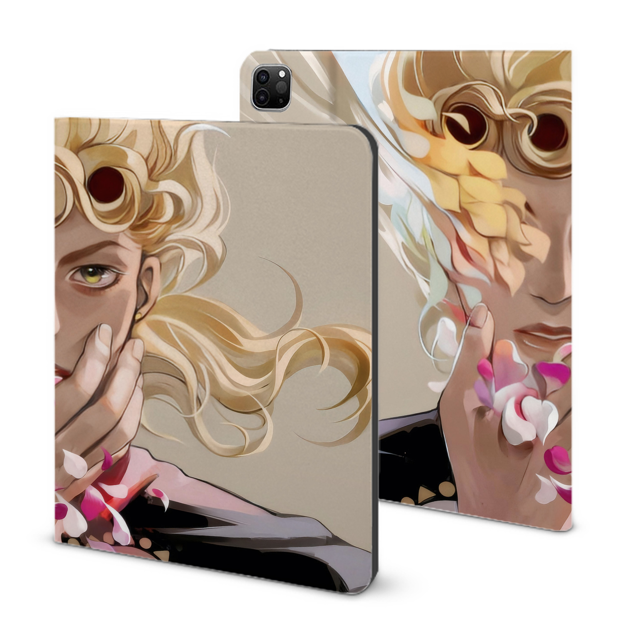 （画像用） ジョジョの奇妙な冒険 JoJo's Bizarre Adventure IPad ケース ブック型 PUレザー TPU 耐衝撃 軽量 薄型 ペン収納なし 全面保護 IPad 各モデル対応